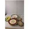 Image 3 : Dish Set- Plates, Glass Bowls, Misc.