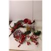 Image 2 : Christmas Lot- Wreaths, Deer Ornaments, Misc.