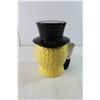 Image 3 : Planters Mr. Peanut Ceramic Jar Approx. 9" Tall x 6" Wide