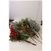 Image 2 : Christmas Decor- Berry Bushes, Wreaths, Misc.