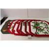 Image 2 : Christmas Lot- (7) Placemats, (2) Stockings, Misc.