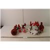 Image 1 : Christmas Cardinal Lot- Candles, Ornaments, Misc.