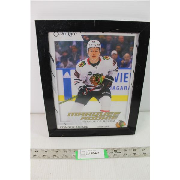 Connor Bedard O-Pee-Chee Rookie Card Enlargement Approx. 11.5" Tall x 9 3/4: Wide