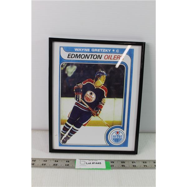 Wayne Gretzky Edmonton Oilers Rookie Card Enlargement PRINT 10.5" Tall x 8.5" Wide
