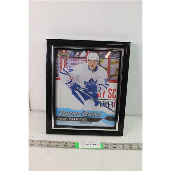 Auston Matthews Young Guns Rookie Card Enlargement PRINT 12" Tall x 10" Wide