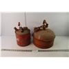 Image 1 : (2) Vintage Metal Gas Cans