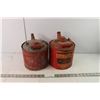 Image 1 : (2) Vintage Metal Gas Cans - (1) is Teco