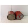 Image 3 : (2) Vintage Metal Gas Cans - (1) is Teco