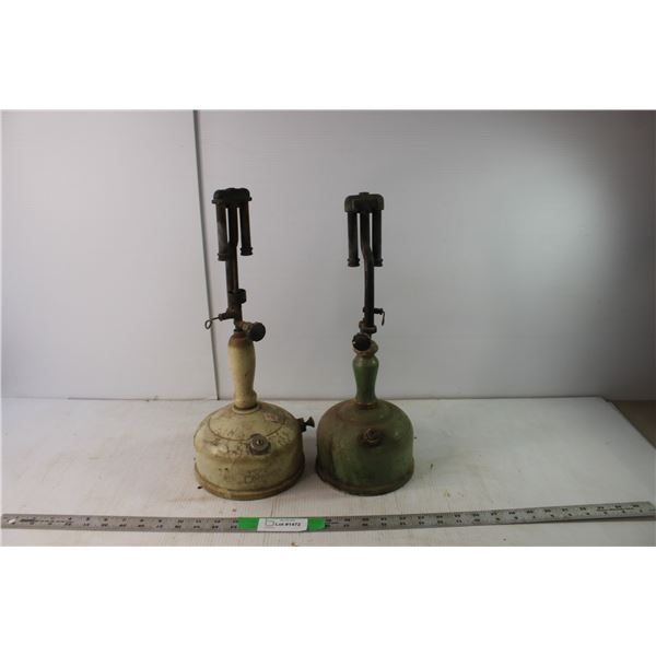 (2) Coleman Vintage Oil Lamp Bases