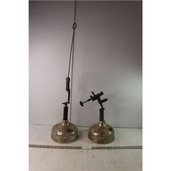 Vintage Oil Lamp Base- 33" & Blow Torch