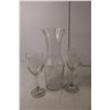 Image 2 : (2) Juice Pitchers, (2) Wine Glasses