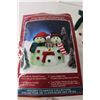 Image 4 : LED Snowman Family 9" Tall