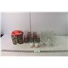Image 1 : (15) Christmas Glasses (Coca-Cola) & (2) Tealight Candles with Holders