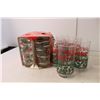 Image 2 : (15) Christmas Glasses (Coca-Cola) & (2) Tealight Candles with Holders