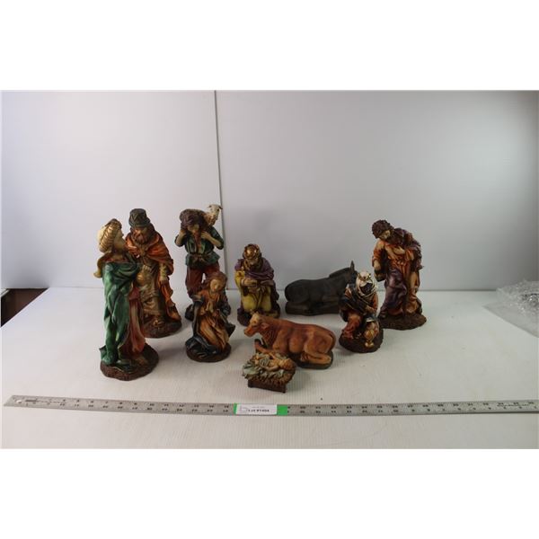 (10) Nativity Scene Figures up to 12" Tall