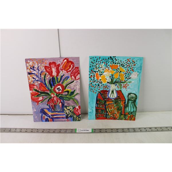 (2) Donna Crawford Acrylic Paintings