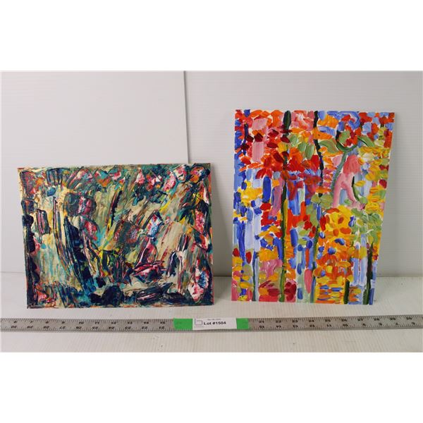 (2) Donna Crawford Acrylic Paintings