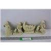 Image 1 : (4) Snow Baby Porcelain Ornaments