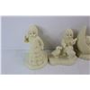 Image 2 : (4) Snow Baby Porcelain Ornaments
