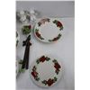 Image 2 : Lot Of Various Christmas Themed Items, (5) Various Plates, Wind Chimes, Misc.