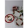 Image 4 : Lot Of Various Christmas Themed Items, (5) Various Plates, Wind Chimes, Misc.