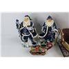 Image 2 : Lot Of Various Christmas Items, Sleigh Candy Dish, Train Like Creamer, Misc.