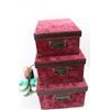 Image 2 : (3) Storage Boxes, (3) Candles w/ (1) Christmas Themed Fireplace Candle Holder