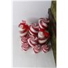 Image 2 : (3) Gift Boxes, (9) Candy Cane Themed Candles