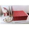 Image 1 : Gift Box, 18.5'' x 18.5'' x 7'', Fine China Christmas Themed Plate, Misc.