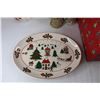 Image 2 : Gift Box, 18.5'' x 18.5'' x 7'', Fine China Christmas Themed Plate, Misc.