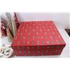 Image 3 : Gift Box, 18.5'' x 18.5'' x 7'', Fine China Christmas Themed Plate, Misc.