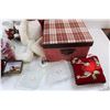 Image 5 : Gift Box, 10.5'' x 14'' x 6.5'', Various Christmas Tree Decorations, Misc.