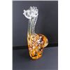 Image 2 : Blown Glass Giraffe Ornament- 9.5'' Tall