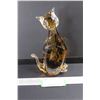 Image 1 : Blown Glass Leopard Ornament- 9'' Tall