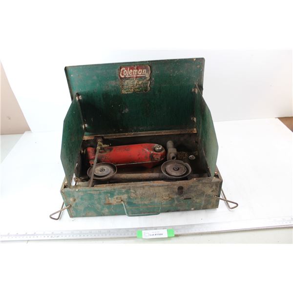 Coleman Vintage Mental Propane Camp Stove, 17'' x 11.5'' x 5'' - As Is