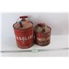 Image 1 : (2) Vintage Metal Gasoline Cans