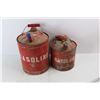 Image 2 : (2) Vintage Metal Gasoline Cans