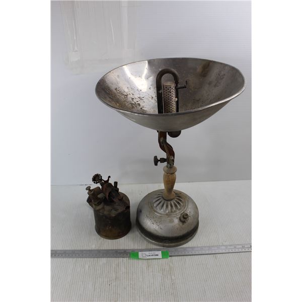 Vintage Blow Torch w/ Gas Heater- Both As Is