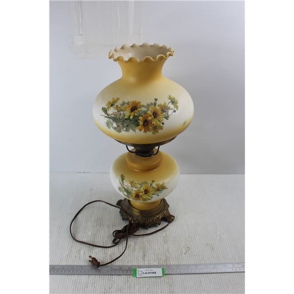 Vintage Electric Lamp, 21'' Tall - As Is