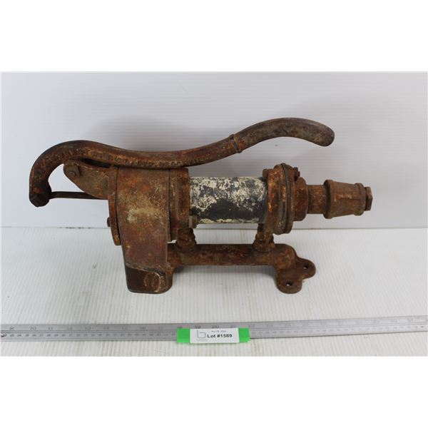 Vintage Cast Iron Canadian Farm Well Water Pump- As Is