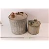 Image 1 : (2) Vintage Metal Gasoline Cans