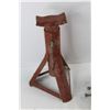 Image 2 : Metal 3 Legged Jack Stand, Hand Crank Winch- Both As Is