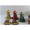 Image 2 : Christmas Ornaments, Candle Holders and Storage Box with Lid