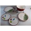 Image 4 : Wired Racks, Christmas Serving Bowl and Porcelain Plates