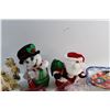 Image 6 : Christmas Candles, Porcelain Figures. Serving Trays and Toys