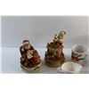 Image 2 : Christmas Ceramic Santa Claus Music Boxes, Mug, Porcelain Cream & Sugar Set and Storage Box with Lid
