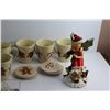 Image 2 : Santa Claus Porcelain Bowl, Christmas Mugs, Decorative Statue, Coasters and Ornament