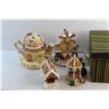 Image 2 : Ceramic Christmas Tea Pot, Decor and Storage Box with Lid