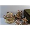 Image 3 : Ceramic Christmas Tea Pot, Decor and Storage Box with Lid