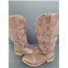 Image 3 : Brown Leather Cowboy Boots - Size 7